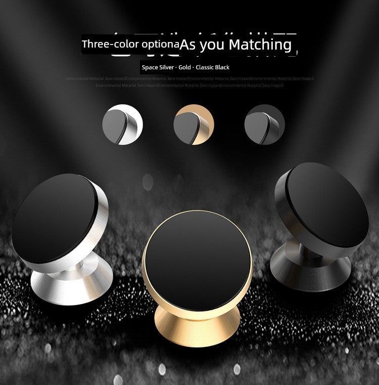 Strong Magnetic Aluminum Alloy Car Gift on-Board Bracket Magnetic Suction 360 Degrees Rotate Navigation Car Phone Holder