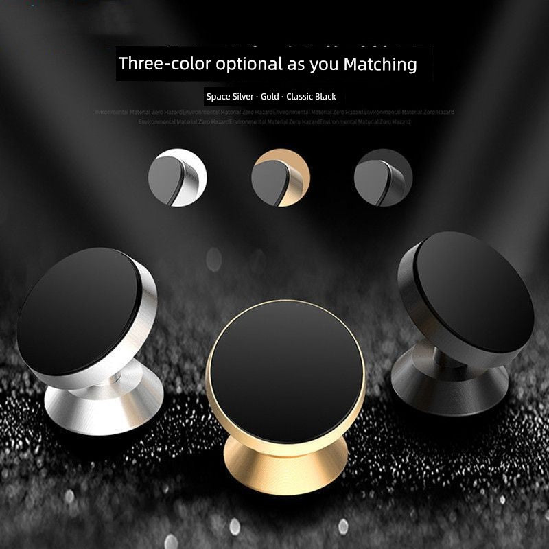 Strong Magnetic Aluminum Alloy Car Gift on-Board Bracket Magnetic Suction 360 Degrees Rotate Navigation Car Phone Holder