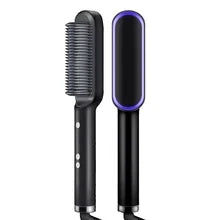 Professional Quick Heating Negative Ion Electric Hot Comb 2pcs Hair Straightener