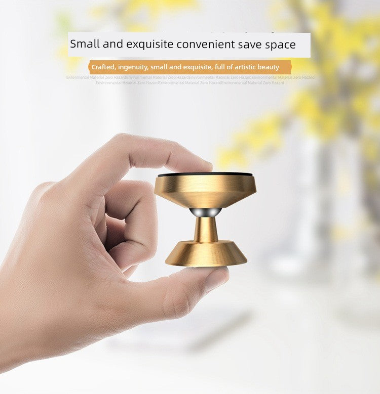 Strong Magnetic Aluminum Alloy Car Gift on-Board Bracket Magnetic Suction 360 Degrees Rotate Navigation Car Phone Holder