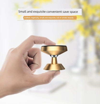 Strong Magnetic Aluminum Alloy Car Gift on-Board Bracket Magnetic Suction 360 Degrees Rotate Navigation Car Phone Holder