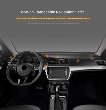 Strong Magnetic Aluminum Alloy Car Gift on-Board Bracket Magnetic Suction 360 Degrees Rotate Navigation Car Phone Holder