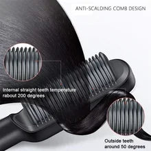 Professional Quick Heating Negative Ion Electric Hot Comb 2pcs Hair Straightener